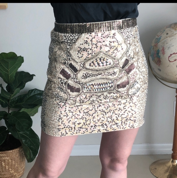 Verty sequined mini skirt - Picture 3 of 13